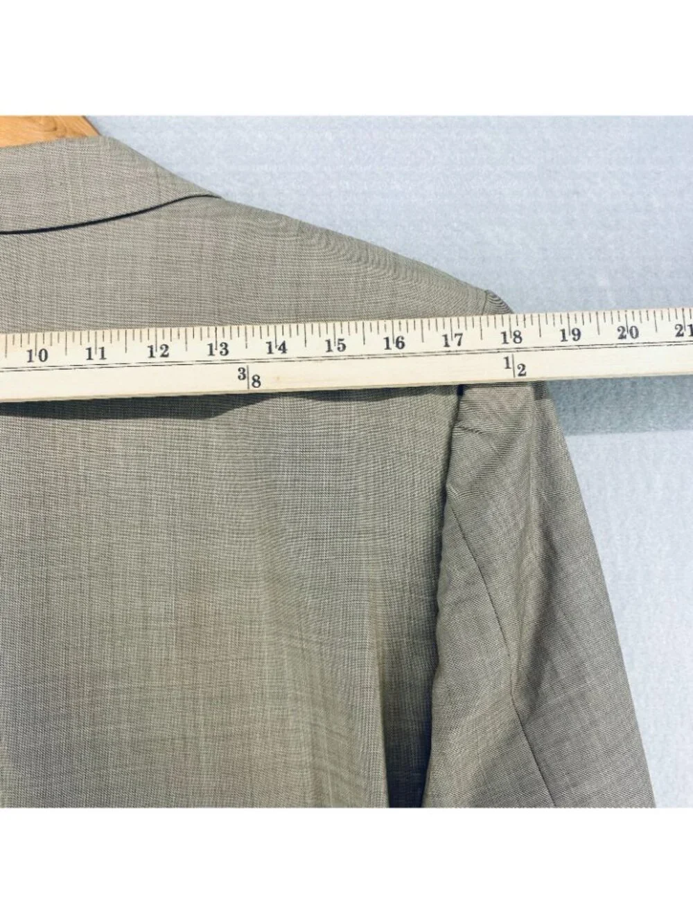 Ermenegildo Zegna Blazer Mens 38R Beige Wool Sport Coat Jacket Bespoke Wedding